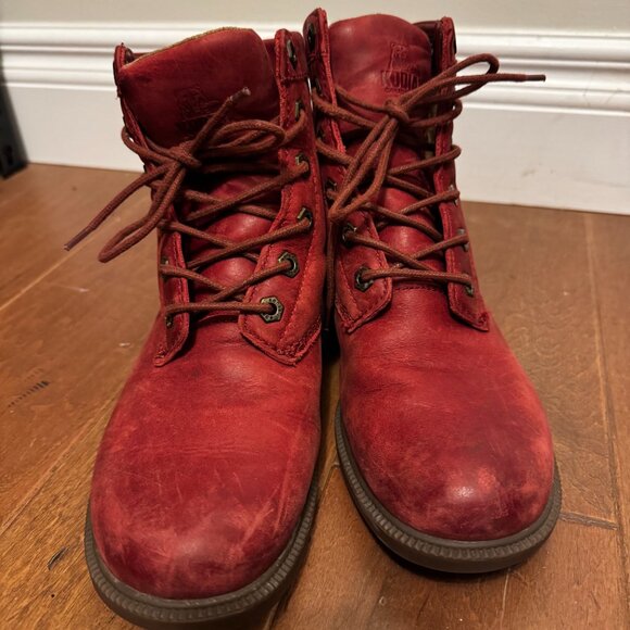 Kodiak Women’s Red Leather Boots – Size 8 – Waterproof – EUC - Picture 2 of 8